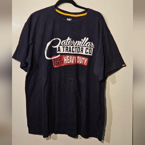 CAT Caterpillar Tractor Co. Heavy Duty Graphic T-Shirt Black 2XL - Picture 1 of 9